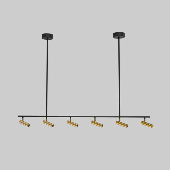 Eurosvet a068799 20252/6 LED Потолочный светильник черный/латунь