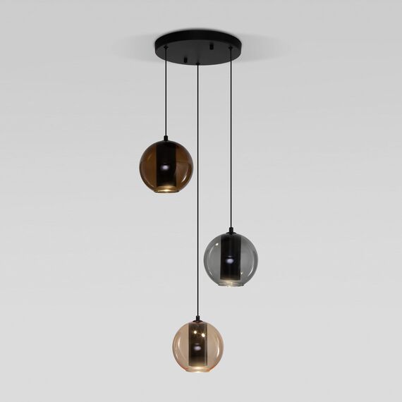 Eurosvet a064554 50258/3 LED Подвесной светильник дымчатый бежевый шоколад