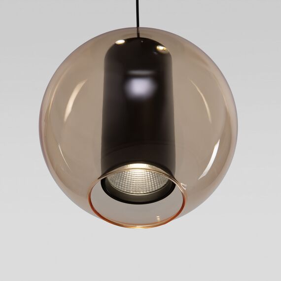 Eurosvet a064554 50258/3 LED Подвесной светильник дымчатый бежевый шоколад, изображение 4