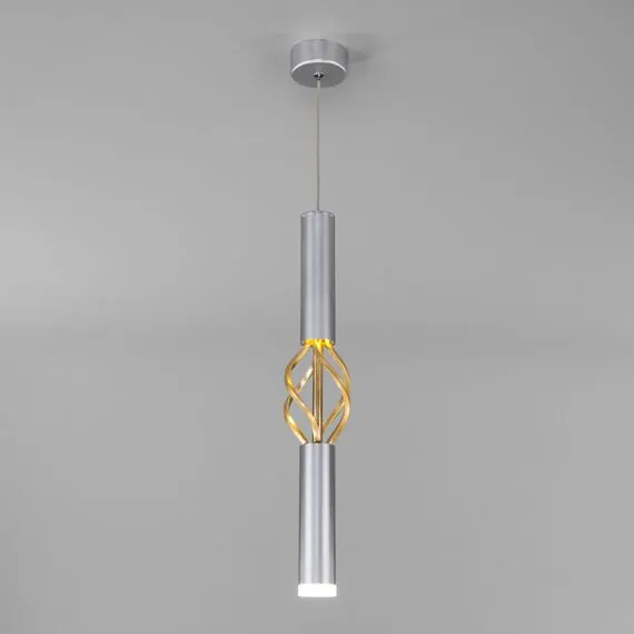 Eurosvet a049110 50191/1 LED Подвесной светильник матовое серебро/матовое золото