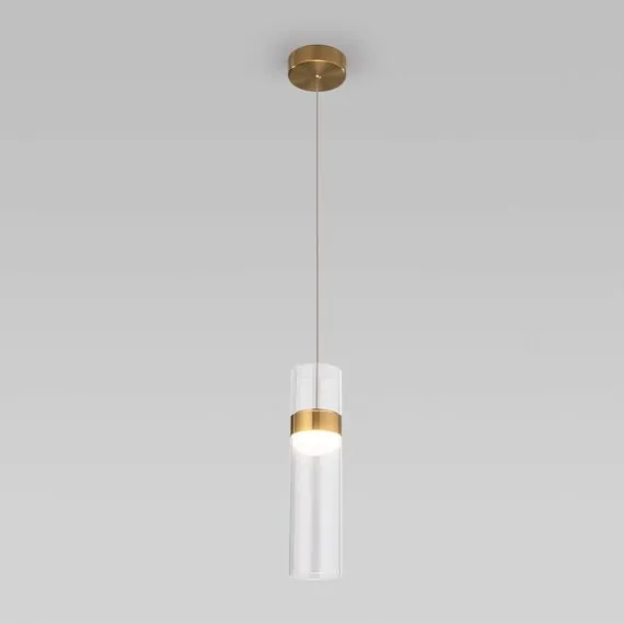 Eurosvet a061286 50244/1 LED Подвесной светильник латунь/прозрачный