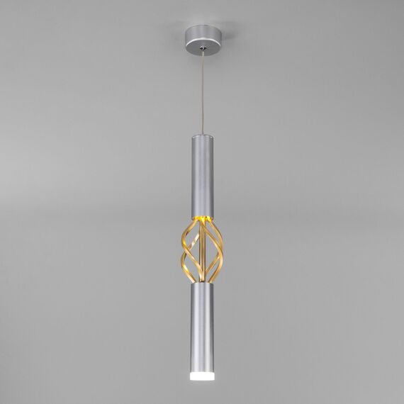Eurosvet a049110 50191/1 LED Подвесной светильник матовое серебро/матовое золото