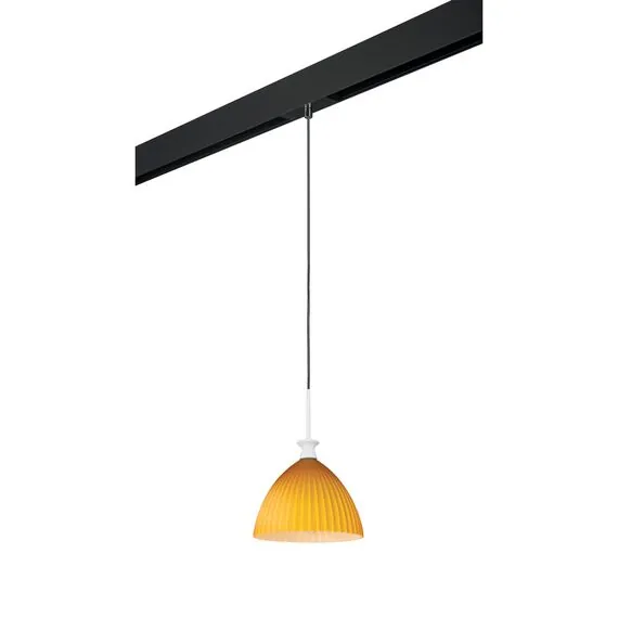 Lightstar PRO810023 Светильник д/1-фазн трека AGOLA 1х40W E14 ХРОМ/ЯНТАРЬ/ЧЕРНЫЙ (810023+595007)