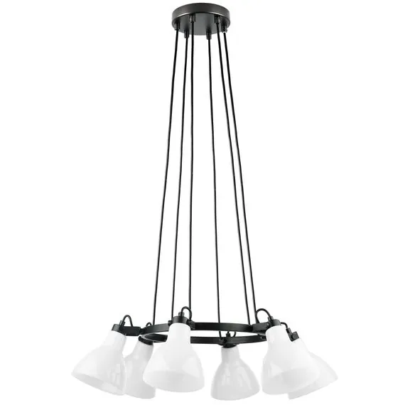 Lightstar 761160 Люстра ACROBATA 6х40W E14 ЧЕРНЫЙ/БЕЛЫЙ