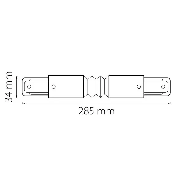 Lightstar 502157 Соединитель трековый однофазный BARRA регулируемый гибкий ЧЕРНЫЙ, изображение 2