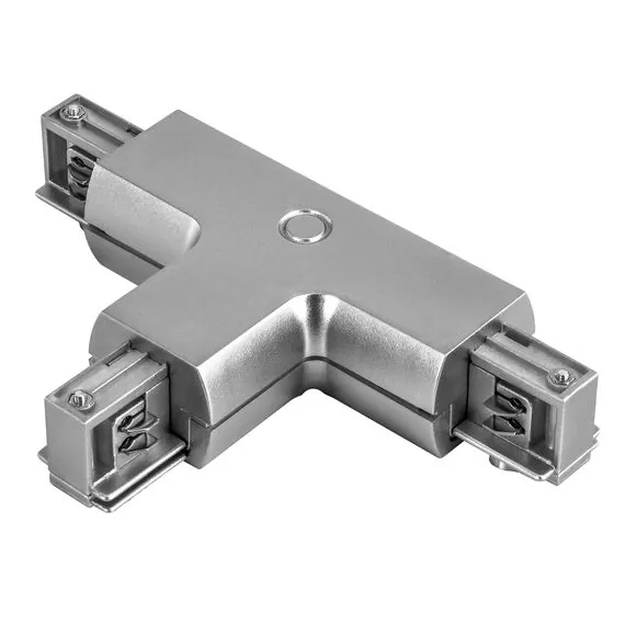 Lightstar 504139 Соединитель трековый трехфазный BARRA T-образный СЕРЫЙ