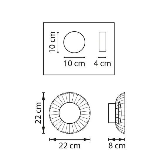 Lightstar 809013 Бра CELESTA LED 6W 300LM ХРОМ/КОНЬЯЧНЫЙ 3000K, изображение 3