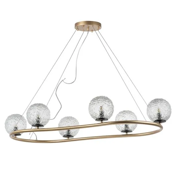 Lightstar 815263 Люстра BARI 6х10W(led) G9 ЗОЛОТО/ЧЕРНЫЙ МАТОВЫЙ