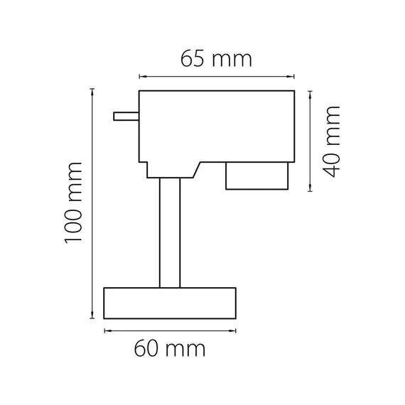 Lightstar 592056 Трековое крепление ASTA с 1-фазным адаптером к 21443х/21448x БЕЛЫЙ, изображение 3
