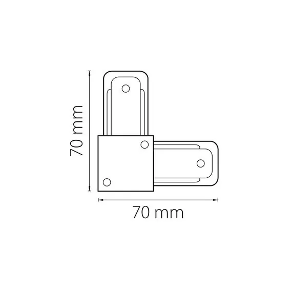 Lightstar 502126 Соединитель трековый однофазный BARRA L-образный БЕЛЫЙ, изображение 2