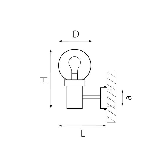 Lightstar 373610 Светильник BOLLA 1x10W (led) E27 ЧЕРНЫЙ IP65, изображение 2