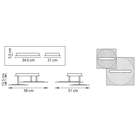 Lightstar 738063 Люстра ACRILE 29W LED 2966LM 120G ЗОЛОТО 3000K, изображение 2