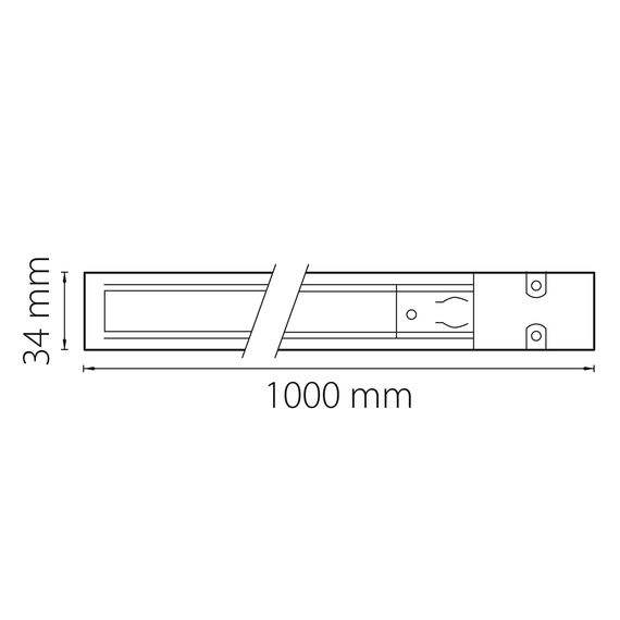 Lightstar 504019 Трек четырехконтактный трехфазный BARRA, длина 1м, СЕРЫЙ (питание и заглушка в комплекте), изображение 2