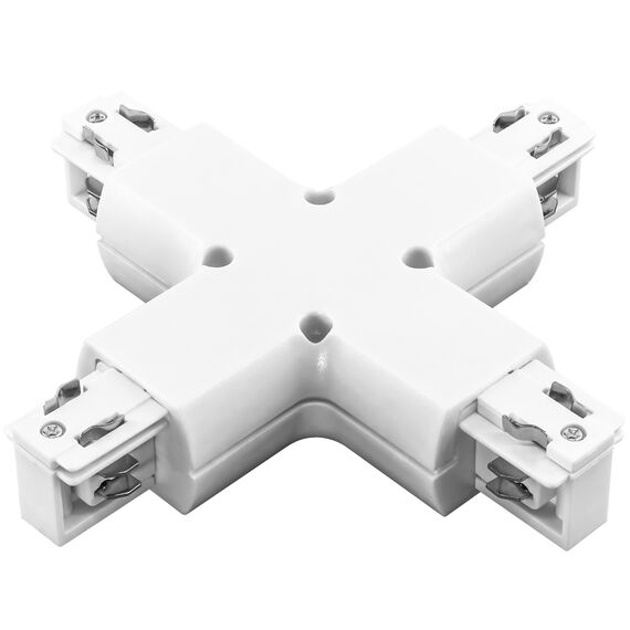 Lightstar 504146 Соединитель трековый трехфазный BARRA X-образный БЕЛЫЙ