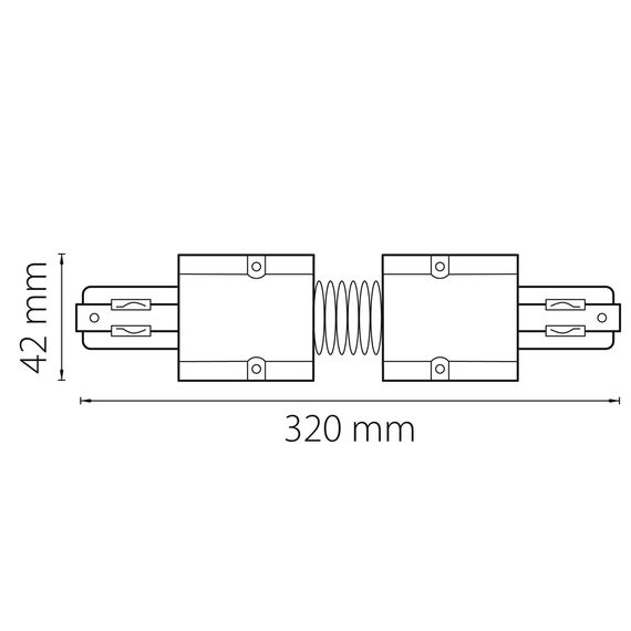 Lightstar 504157 Соединитель трековый трехфазный BARRA регулируемый гибкий ЧЕРНЫЙ, изображение 2