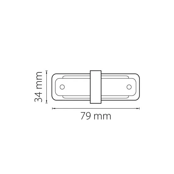 Lightstar 502109 Соединитель трековый однофазный BARRA малый прямой СЕРЫЙ, изображение 2