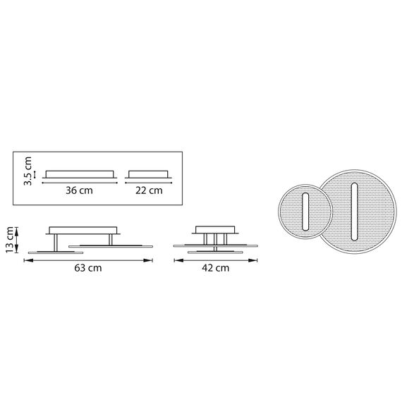 Lightstar 738053 Люстра ACRILE 33W LED 2691LM 120G ЗОЛОТО 3000K, изображение 2