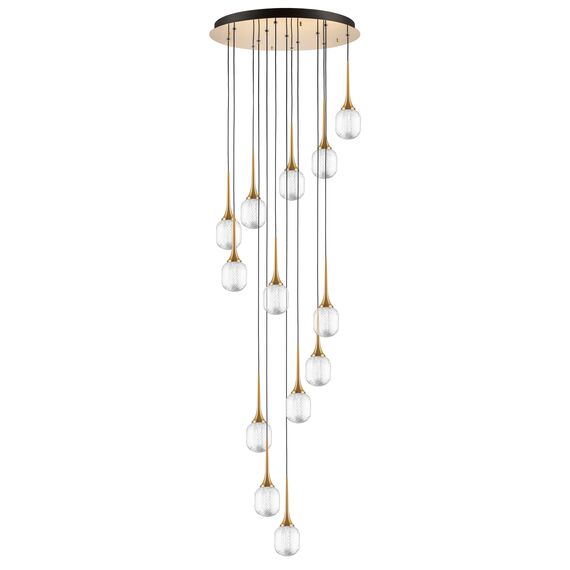 Lightstar 738131 Люстра ACRILE 53W LED 3217LM 360G ЗОЛОТО 3000K