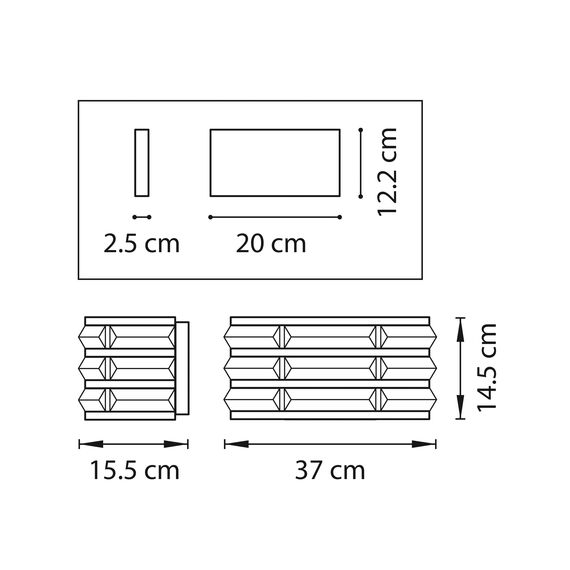 Lightstar 746618 Бра AMERIGO 2х40W E14 УМБРА ПРОЗРАЧНЫЙ, изображение 2