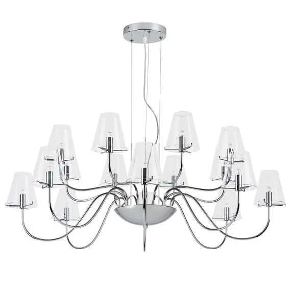 Lightstar 758164 Люстра подв. DIAFANO 16х40W G9 ХРОМ/ПРОЗРАЧНЫЙ