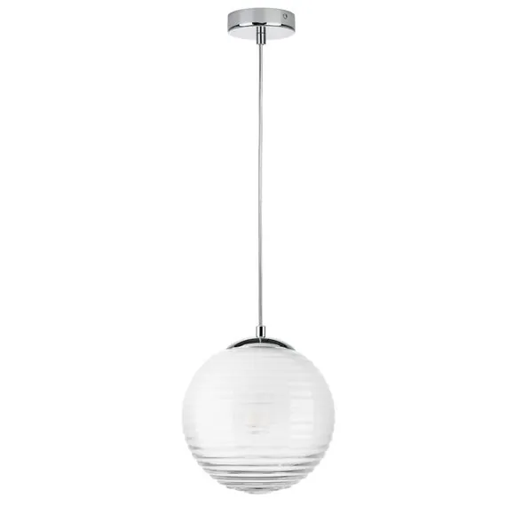 Lightstar 804101 Подвес DISSIMO 1х40W E27 ХРОМ/БЕЛЫЙ