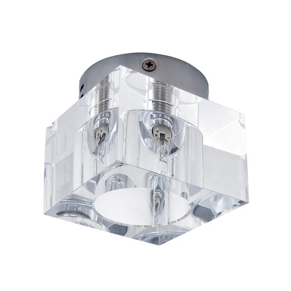 Lightstar 160204-G9 Светильник CUBO CR ХРОМ/ПРОЗРАЧНЫЙ