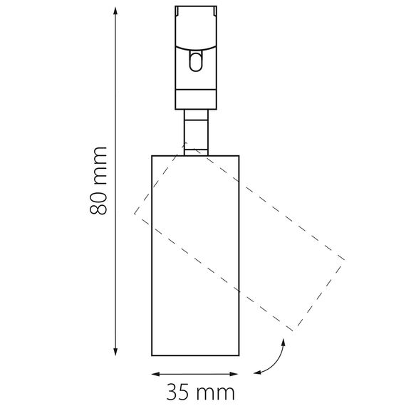 Lightstar 207137 Светильник 48V д/1-фазн трека DUE LED 7W 375LM 15G ЧЕРНЫЙ 3000K IP20, изображение 2