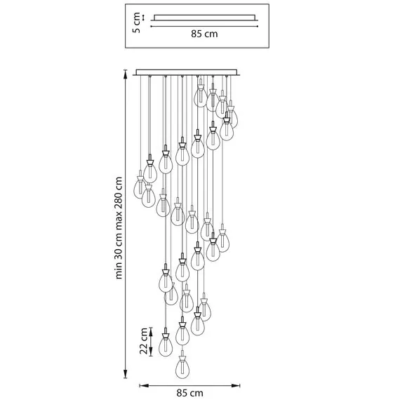 Lightstar 805289 Люстра COLORE LED 28х4W 5600LM КОФЕЙНЫЙ/МУЛЬТИКОЛОР 3000K, изображение 3