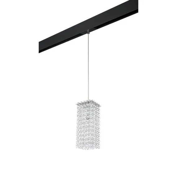 Lightstar PRO795424 Светильник д/1-фазн трека CRISTALLO 1х40W G9 ХРОМ/ЧЕРНЫЙ (795424+595007)