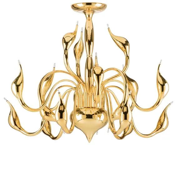 Lightstar 751182 Люстра потол Cigno collo 18х20W G4 ЗОЛОТО