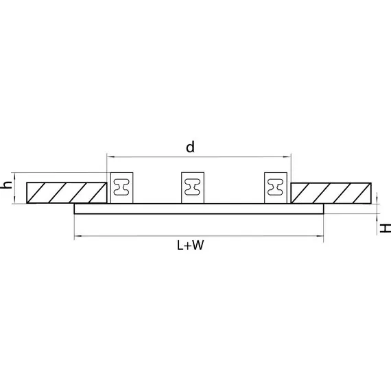 Lightstar 214537 Рамка DOMINO Triple QUADRO MR16 ЧЕРНЫЙ, изображение 2