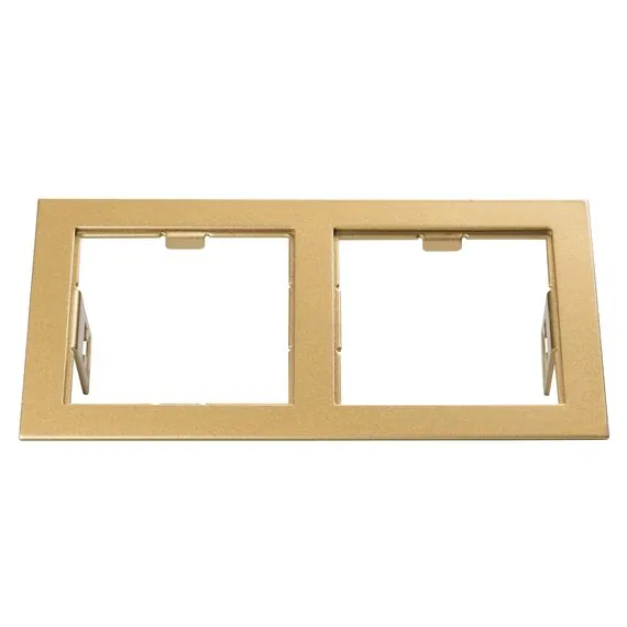 Lightstar 214523 Рамка DOMINO Double QUADRO MR16 ЗОЛОТО