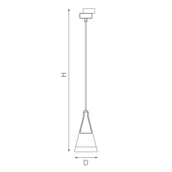Lightstar L1T757017 Люстра CONE 1х40W GU10 (757017+592007), изображение 2