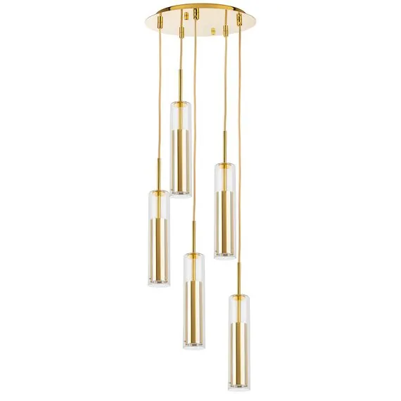 Lightstar 756052 Люстра CILINO 5х40W GU10 GOLD