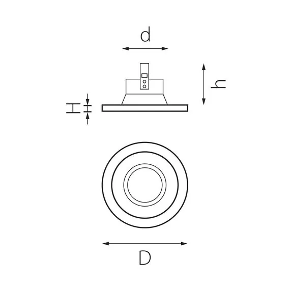Lightstar D61606 Светильник DOMINO ROUND МR16 (214616+214606), изображение 2