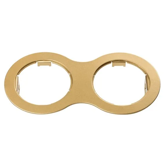 Lightstar 214623 Рамка DOMINO Double ROUND MR16 ЗОЛОТО