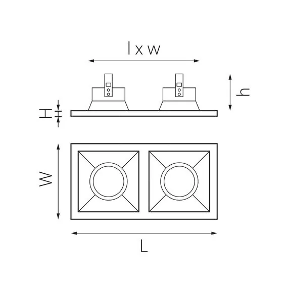 Lightstar D5270606 Светильник DOMINO QUADRO МR16 (214527+214506+214506), изображение 2
