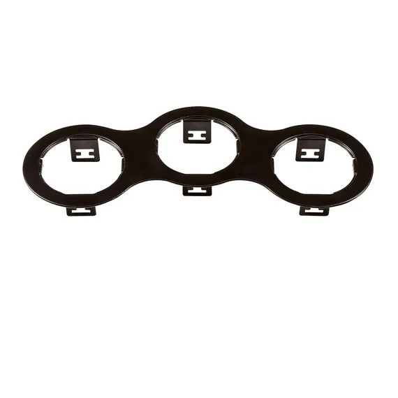 Lightstar 214697 Рамка DOMINO Triple ROUND МR16 ЧЕРНЫЙ