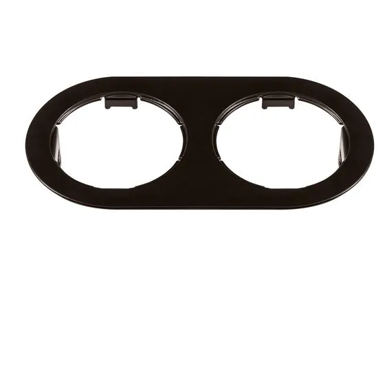 Lightstar 214657 Рамка DOMINO Double ROUND МR16 ЧЕРНЫЙ