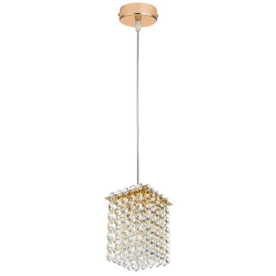 Lightstar 795412 Подвес CRISTALLO 1х40W G9 ЗОЛОТО