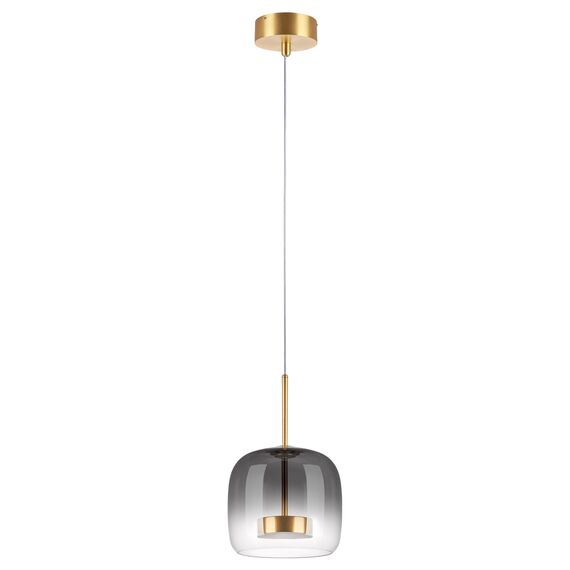 Lightstar 804008 Люстра CUPOLA LED 9W 450LM ЗОЛОТО/ДЫМЧАТЫЙ 3000K