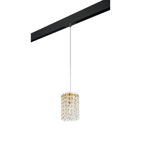 Lightstar PRO795312 Светильник д/1-фазн трека CRISTALLO 1х40W G9 ЗОЛОТО/ЧЕРНЫЙ (795312+595007)