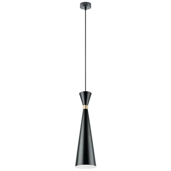 Lightstar 816317 Люстра DUMO 1х40W E27 ЧЕРНЫЙ МАТОВЫЙ/ЗОЛОТО
