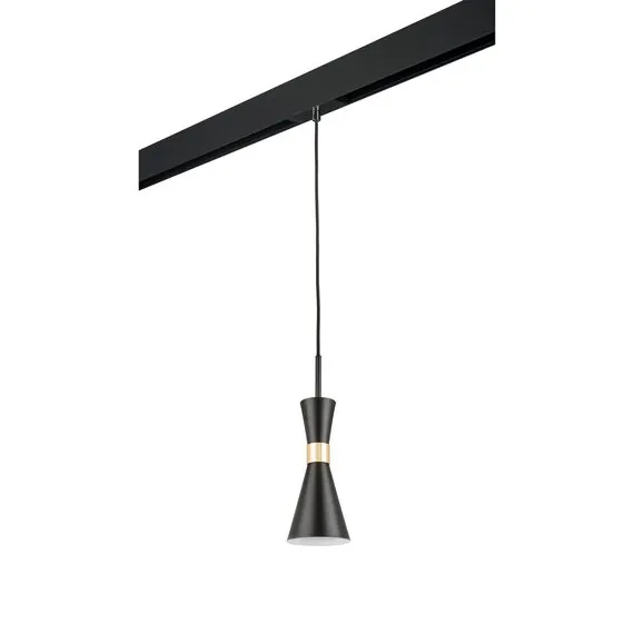 Lightstar PRO816017 Светильник д/1-фазн трека DUMO 1х40W E14 ЧЕРНЫЙ МАТОВЫЙ/ЗОЛОТО (816017+595007)