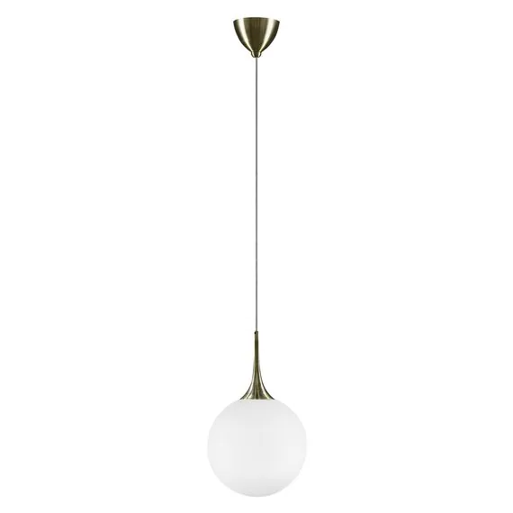 Lightstar 813031 Подвес GLOBO 1х40W E14 electroplating bronze/white