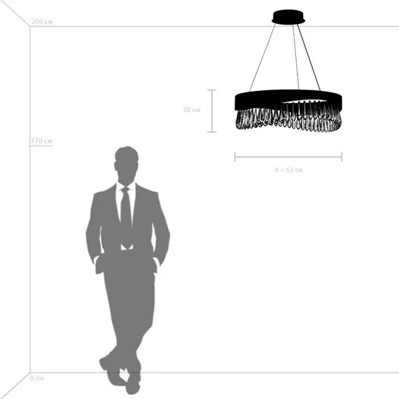 Lightstar 703163 Люстра HELIO 30W LED 2778LM ШАМПАНЬ 3500K, изображение 3