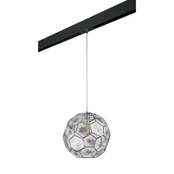 Lightstar PRO724214 Светильник д/1-фазн трека FERMO 1х40W E27 ХРОМ/ЧЕРНЫЙ (724214+595007)