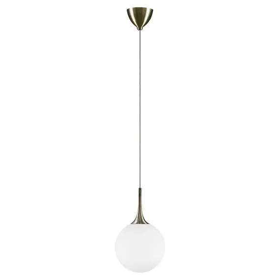 Lightstar 813021 Подвес GLOBO 1х40W E14 electroplating bronze/white