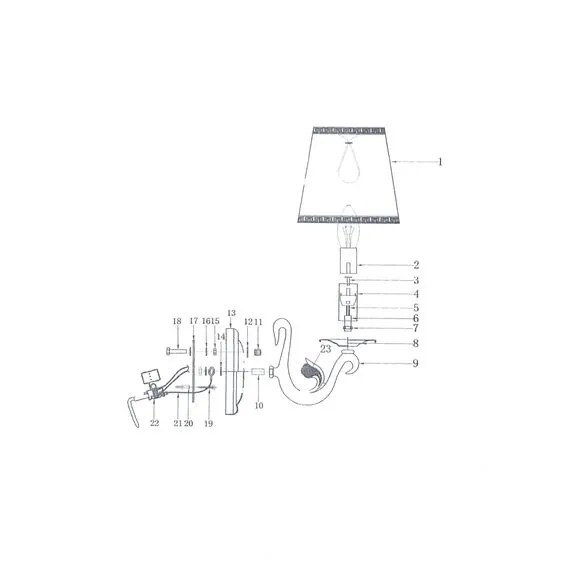 Lightstar 779514 Бра ENGENUO 1х40W E14 ХРОМ, изображение 4