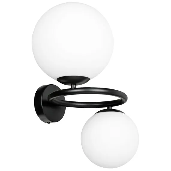 Lightstar 815627 Бра GLOBO 2х40W G9 ЧЕРНЫЙ/БЕЛЫЙ
